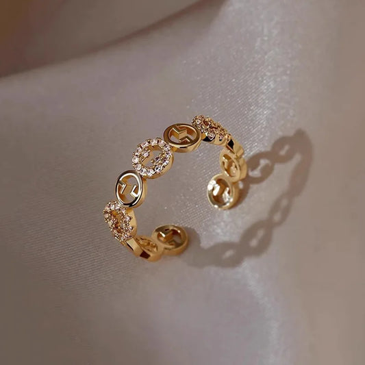 Elegant Zircon Open Ring