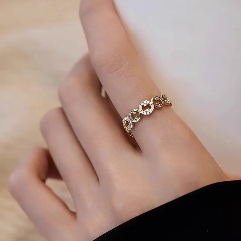 Elegant Zircon Open Ring