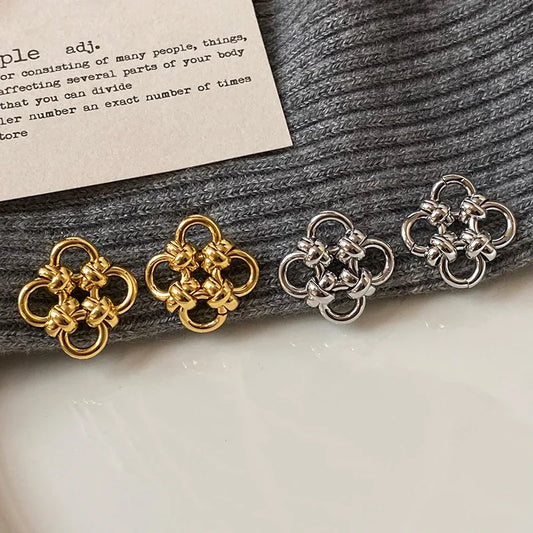 Elegant Gold Knot Earrings