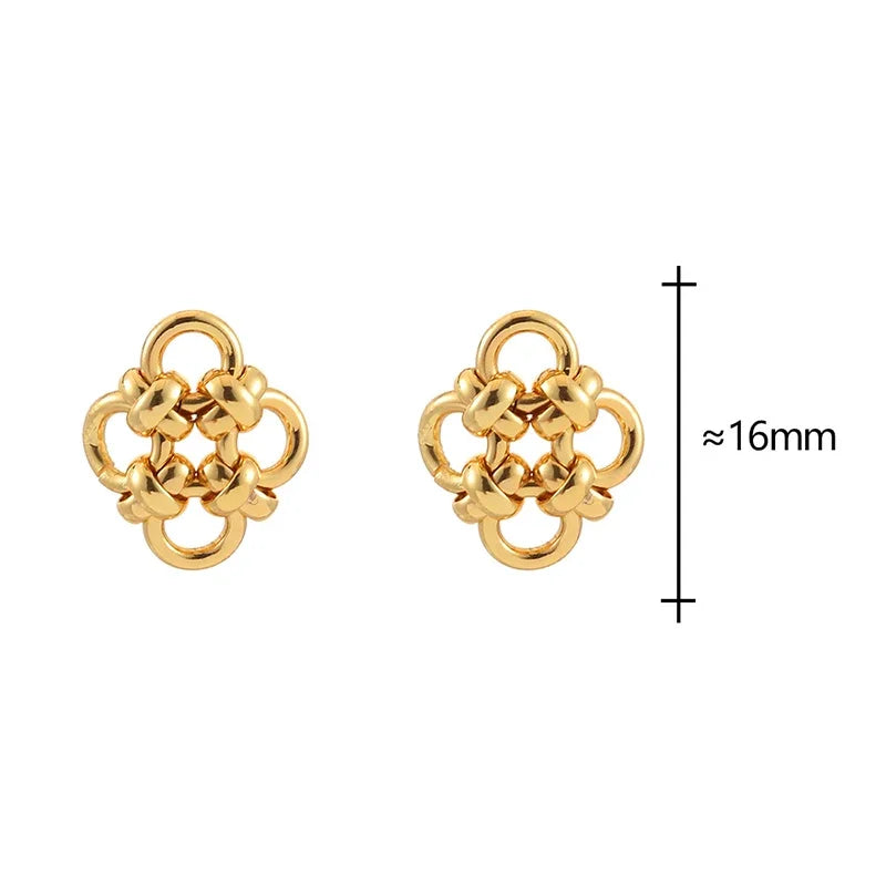 Elegant Gold Knot Earrings